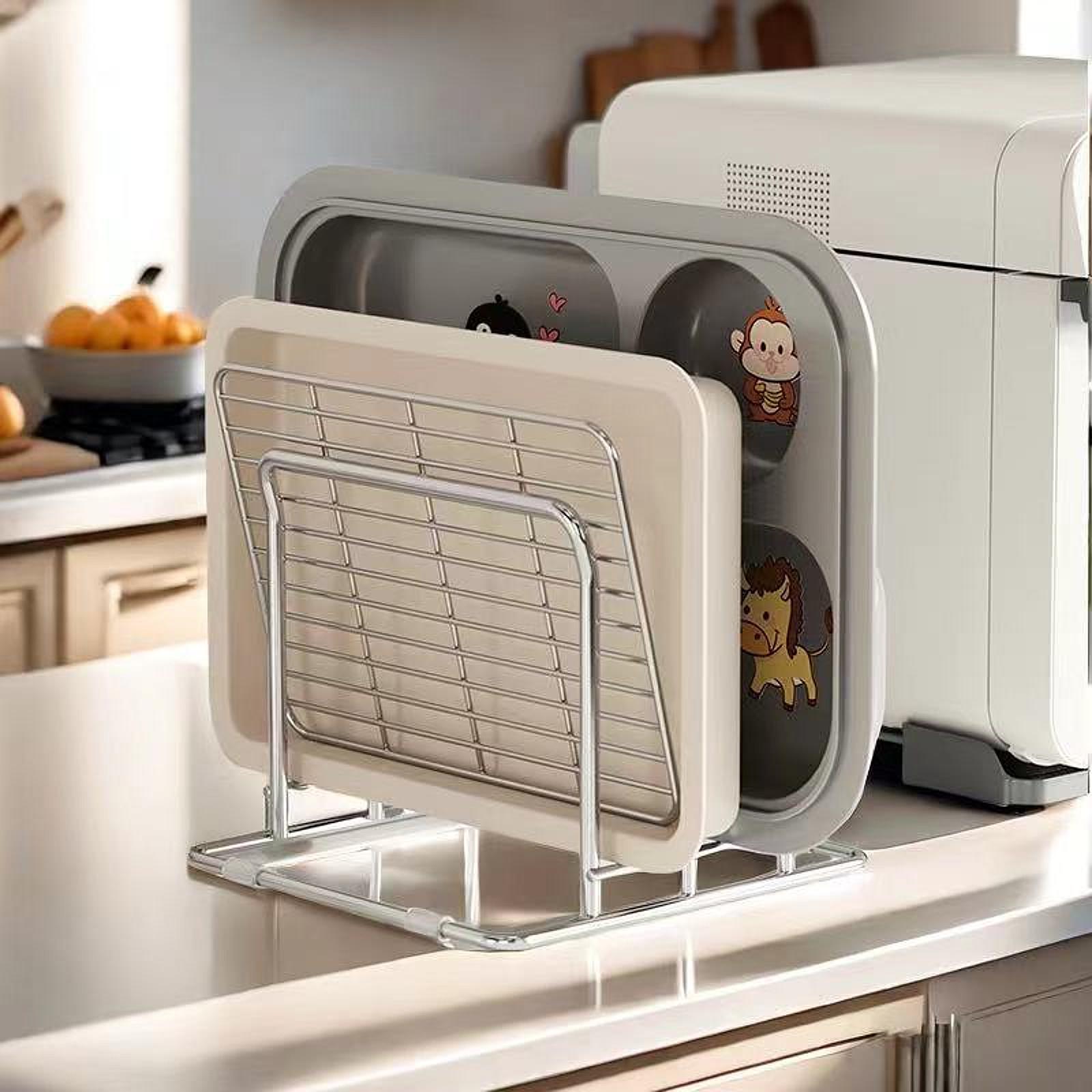 Cutting Board Rack Pots Pan Li - Kitchen Baking Sheet Organizer ulasan dan harga