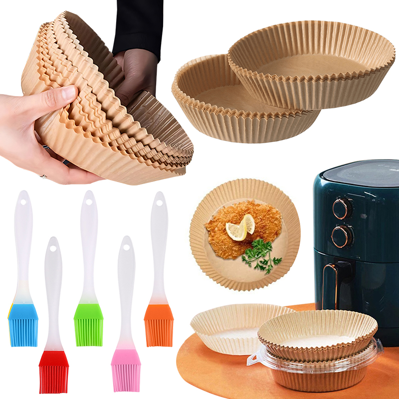 50/100PCS Air Fryer Paper Plat - Kitchen Paper For Baking ulasan dan harga