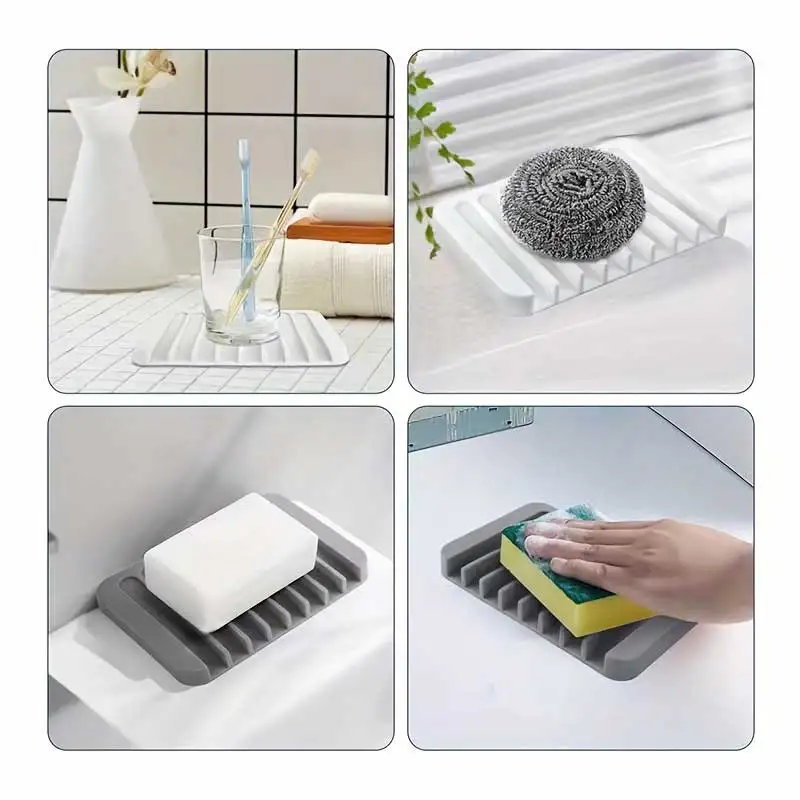 New 1PC Silicone Draining Soap - Kitchen Baking Tray Storage ulasan dan harga