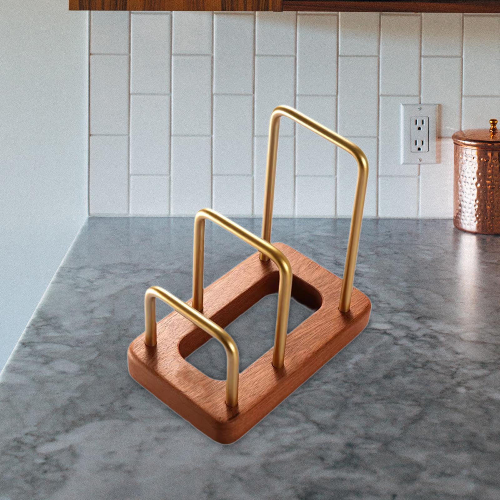 Cutting Board Rack Pot Lid Rac - Kitchen Baking Sheet Organizer ulasan dan harga