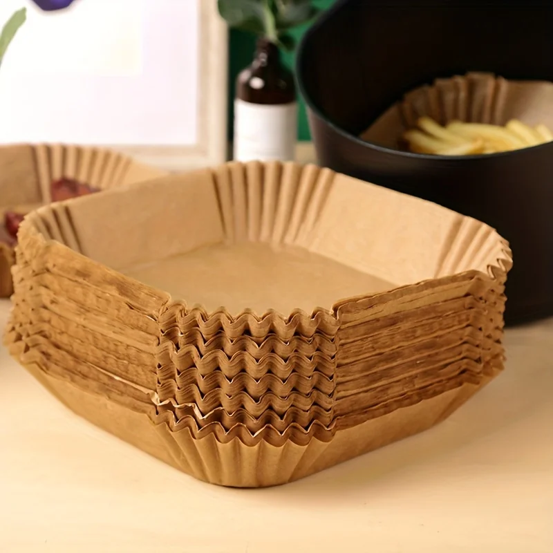 30/50 Pack Air Fryer Paper Squ - Kitchen Paper For Baking ulasan dan harga