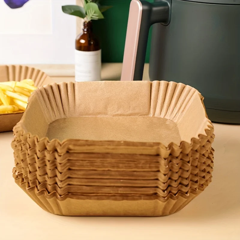 30/50 Pack Air Fryer Paper Squ - Kitchen Paper For Baking ulasan dan harga
