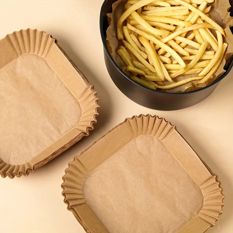 30/50 Pack Air Fryer Paper Squ - Kitchen Paper For Baking ulasan dan harga