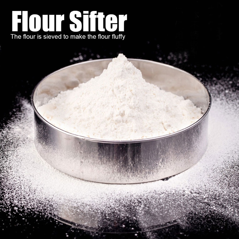 6PCS Stainless Steel Flour Sif - Baking Powder Kitchen ulasan dan harga