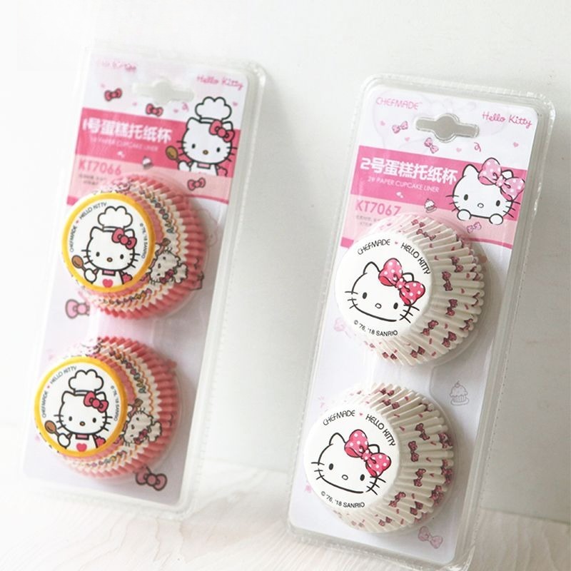 Hello Kitty Printed Cupcake Li - Kitchen Paper For Baking ulasan dan harga