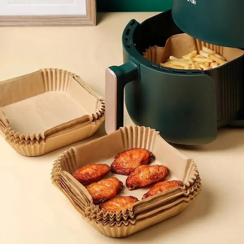 50Pcs Air Fryer Disposable Pap - Kitchen Paper For Baking ulasan dan harga
