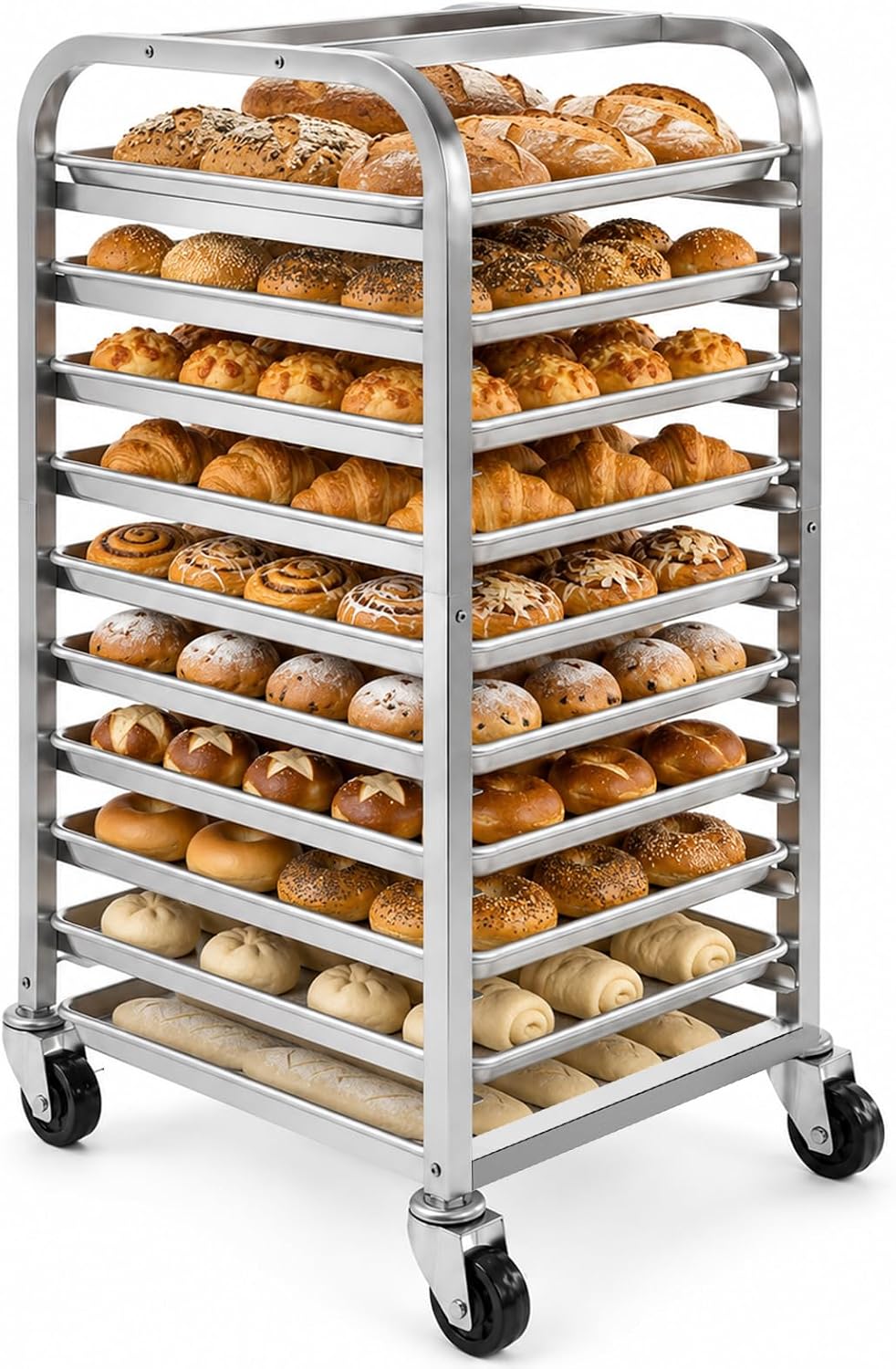 10 Tier Stainless Steel Sheet  - Kitchen Baking Sheet Organizer ulasan dan harga