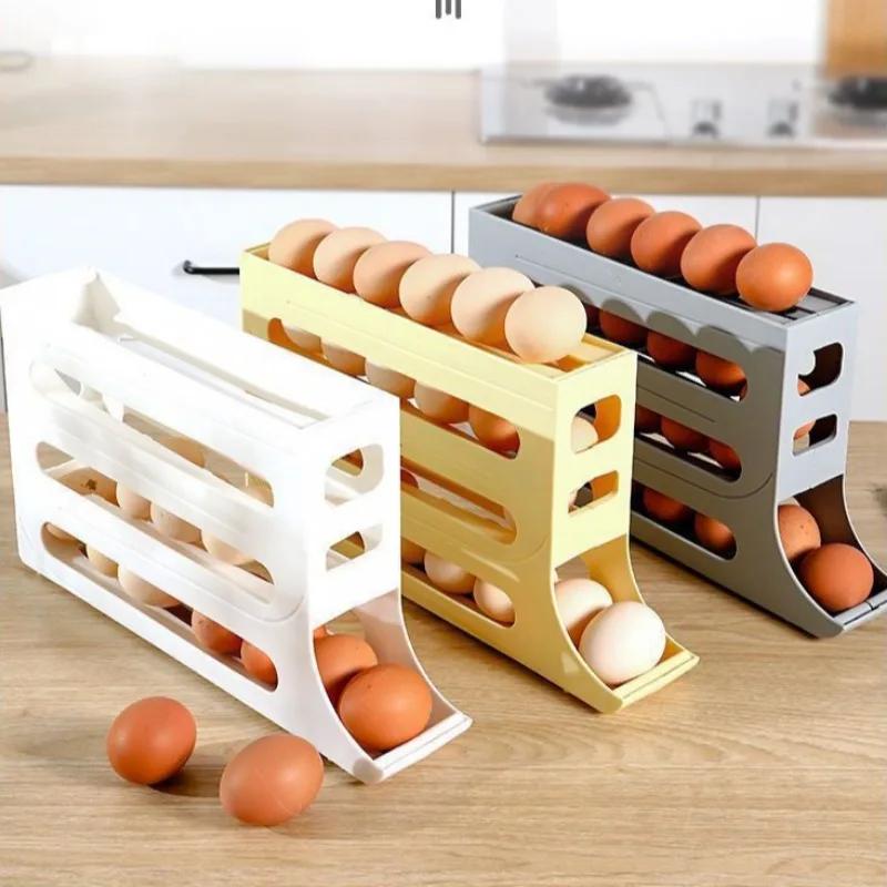 Refrigerator Eggs Storage Box  - Kitchen Baking Tray Storage ulasan dan harga