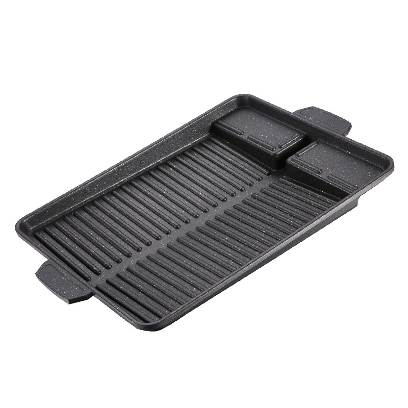 BBQ Grill Pan Plate 32 X 26cm  - Kitchen Baking Tray Organiser ulasan dan harga