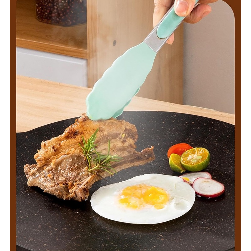 Thin Korean Grill Pan,Round BB - Kitchen Baking Tray Organiser ulasan dan harga